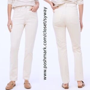J Crew Corduroy Size 31 Ivory Vintage Straight Pants
